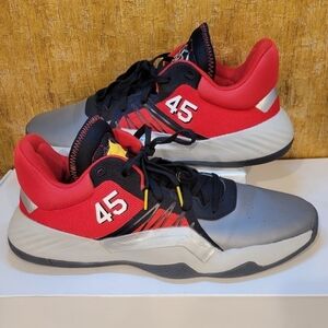 NEW Adidas DON Issue 1 'Black History Month' Shoes Gray Red Cavs EF9911 Mens 13